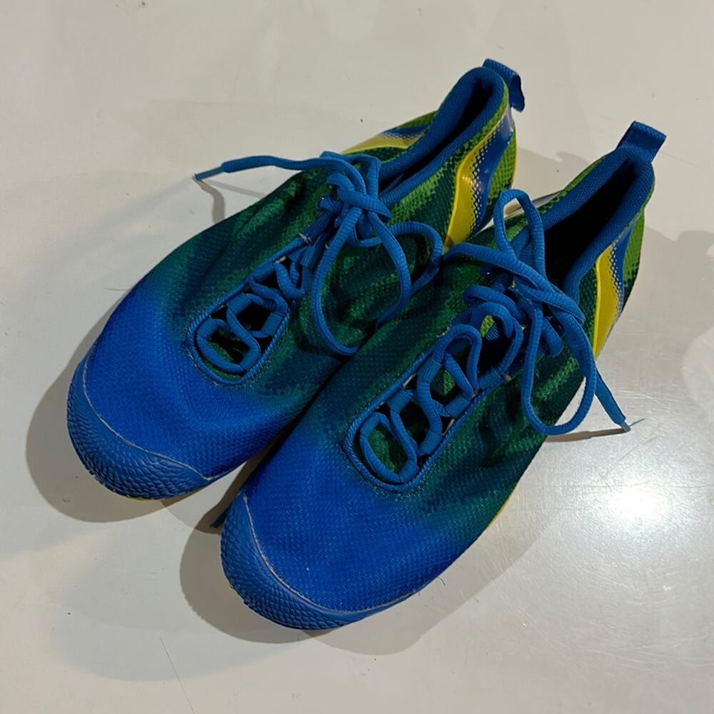 Baretrekk Tesla Blue Green Yellow Running Shoes Size 6.5